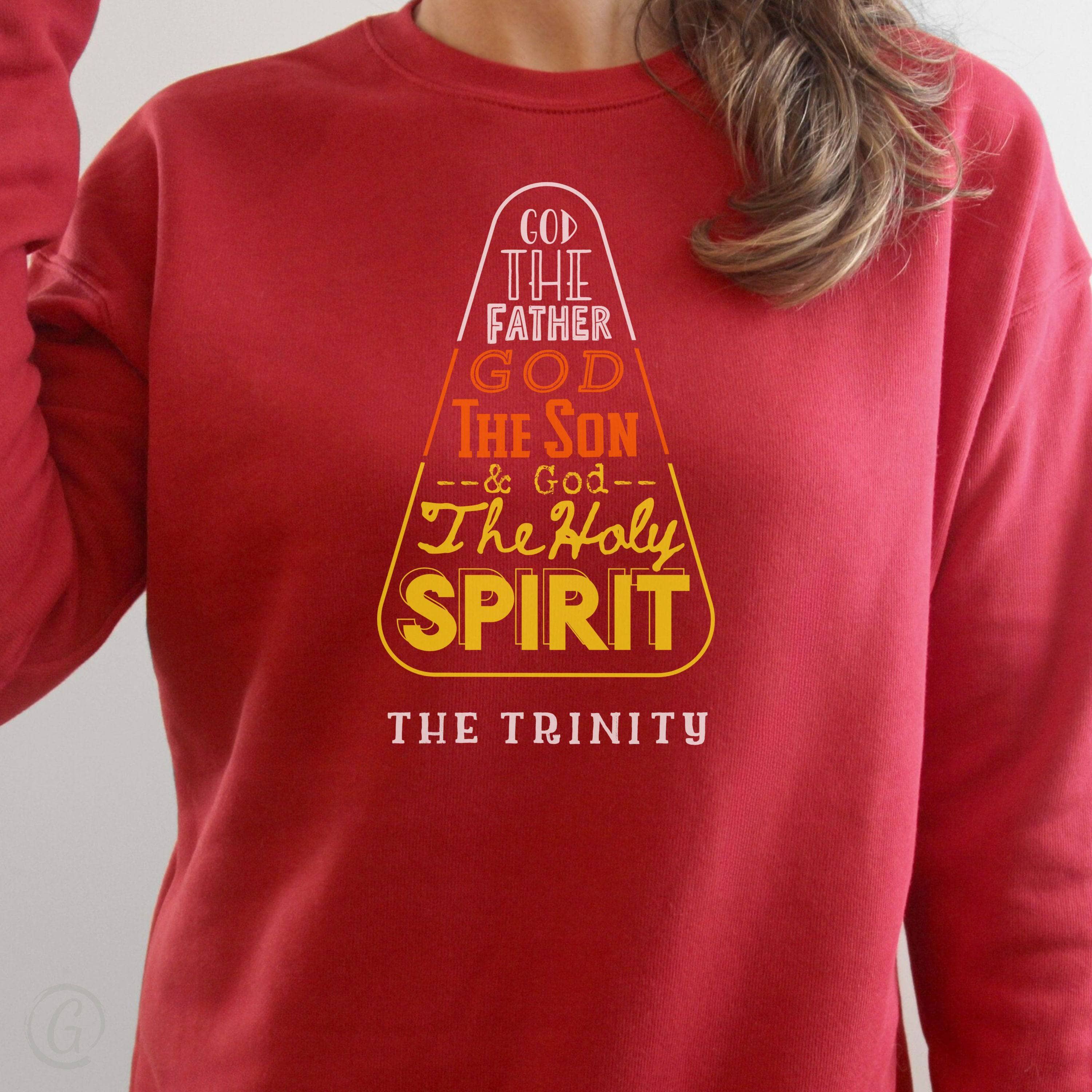 Candy Corn Trinity Premium Unisex Sweatshirt Red