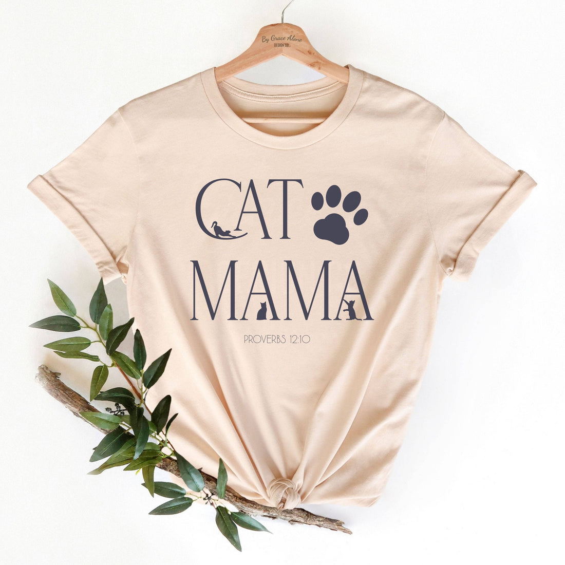 Cat Mama Proverbs 12:10 Unisex T-Shirt Classics Soft Cream