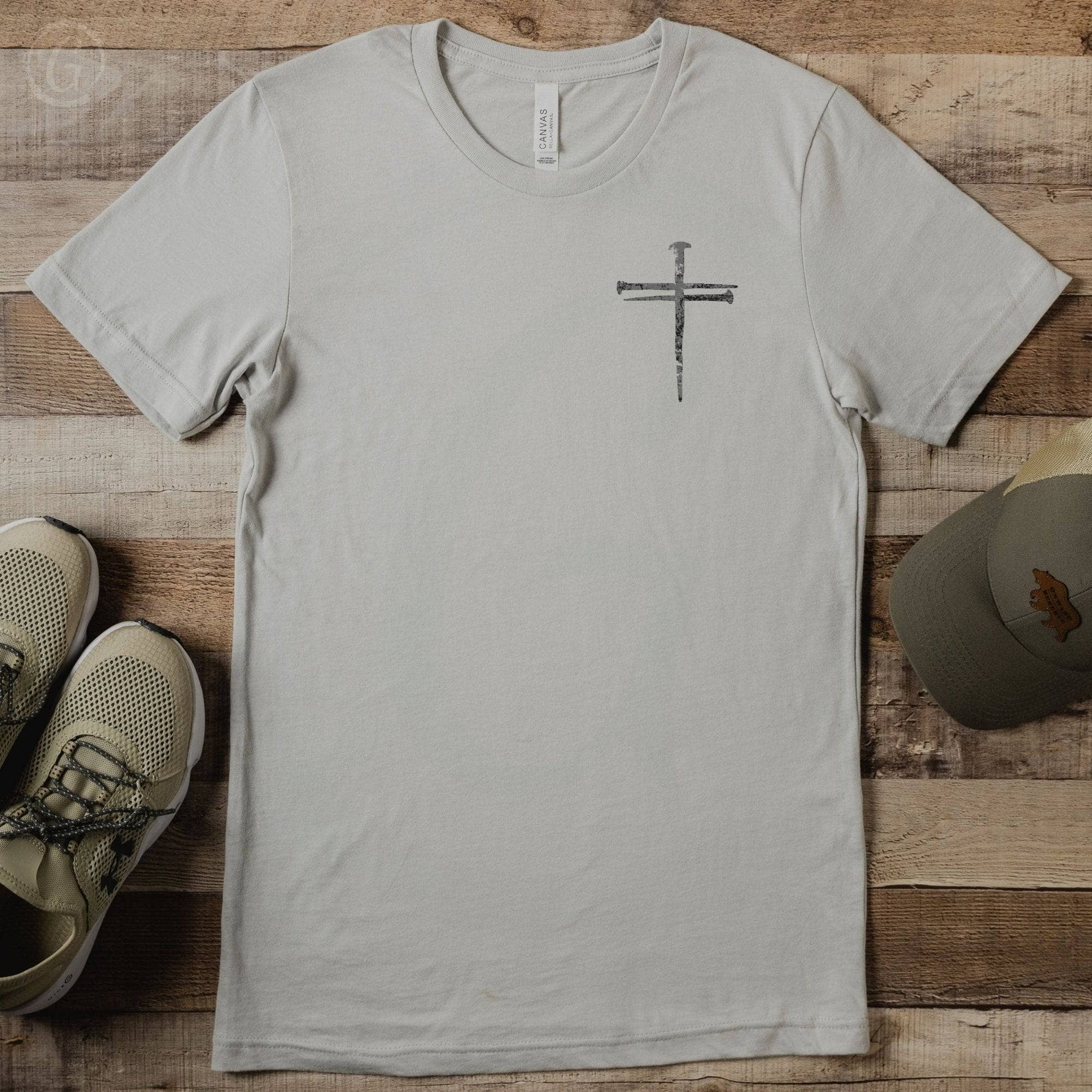 Cross Of Nails Unisex T-Shirt Classics Silver