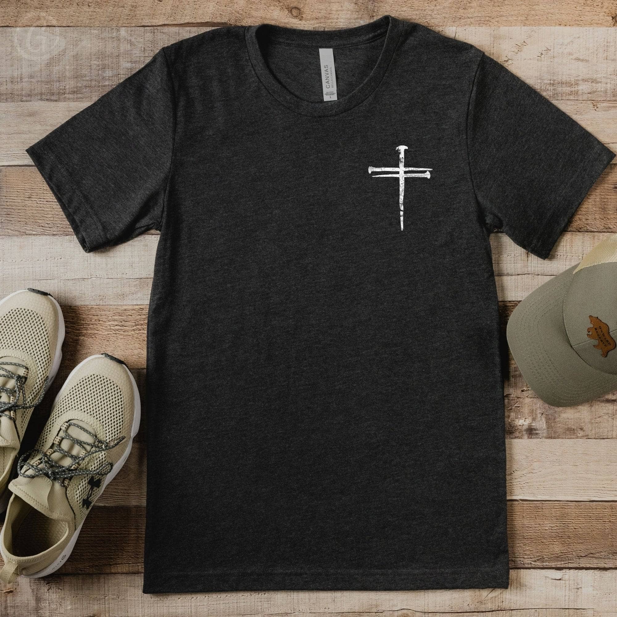 Cross Of Nails Unisex T-Shirt Heathers Dark Grey Heather