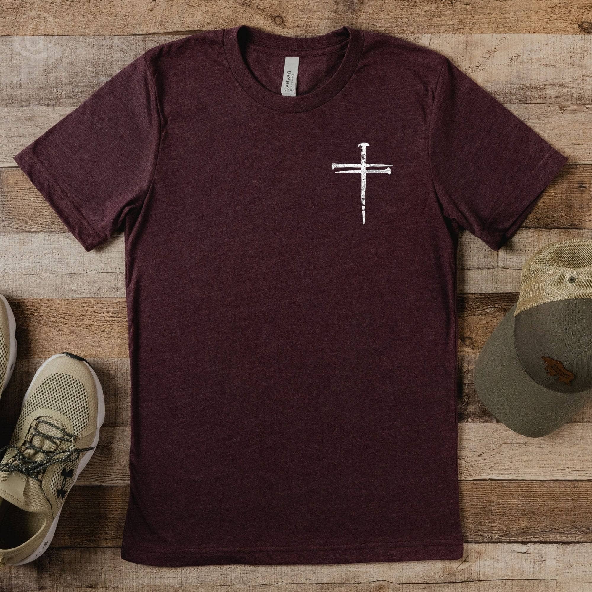 Cross Of Nails Unisex T-Shirt Heathers Heather Maroon