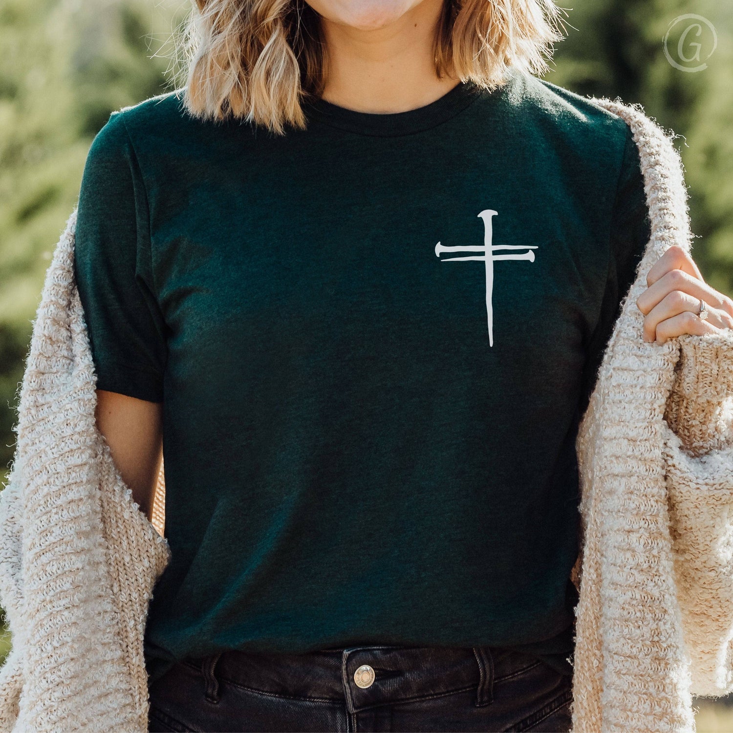 Cross Of Nails Unisex T-Shirt Heathers Emerald Heather