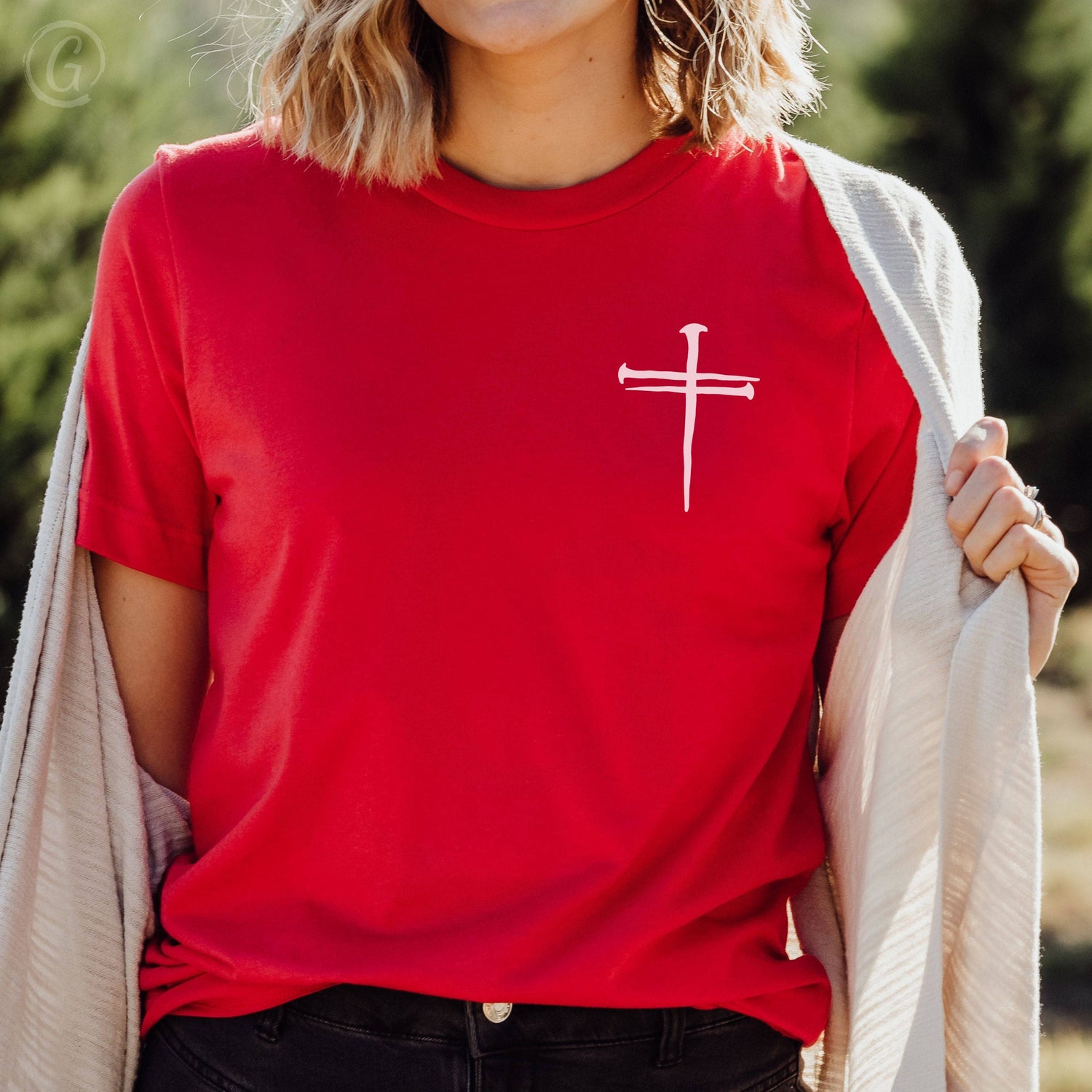 Cross Of Nails Unisex T-Shirt Classics Red