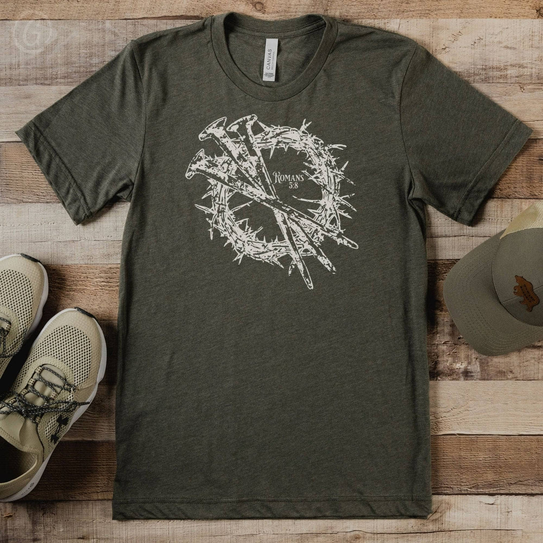 Crown Of Thorns Unisex T-Shirt Heathers Heather Military Green