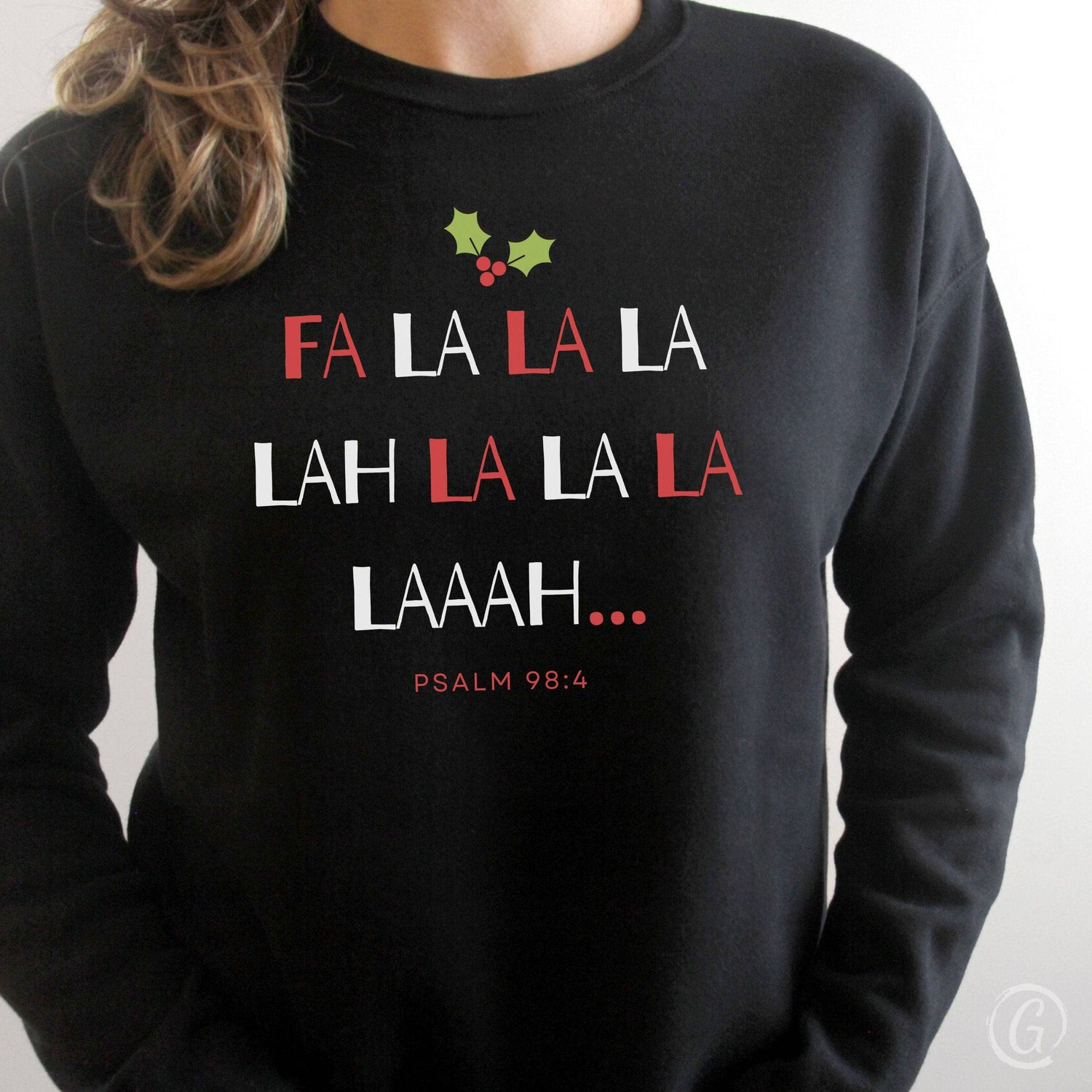 Fa La La La... Premium Unisex Sweatshirt Black