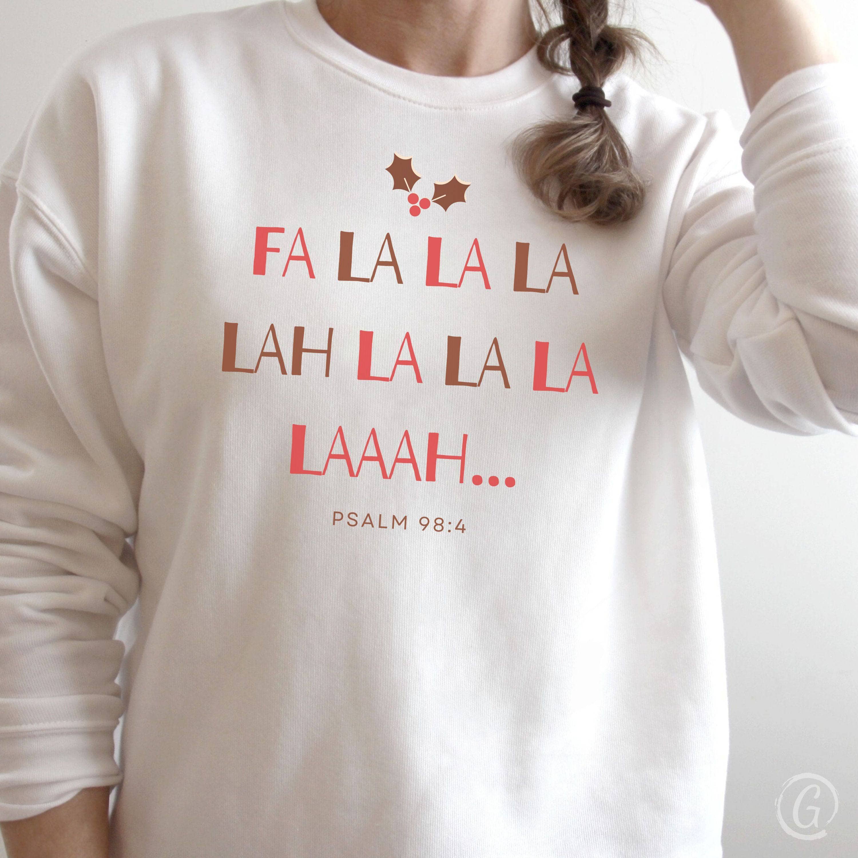 Fa La La La... Premium Unisex Sweatshirt White