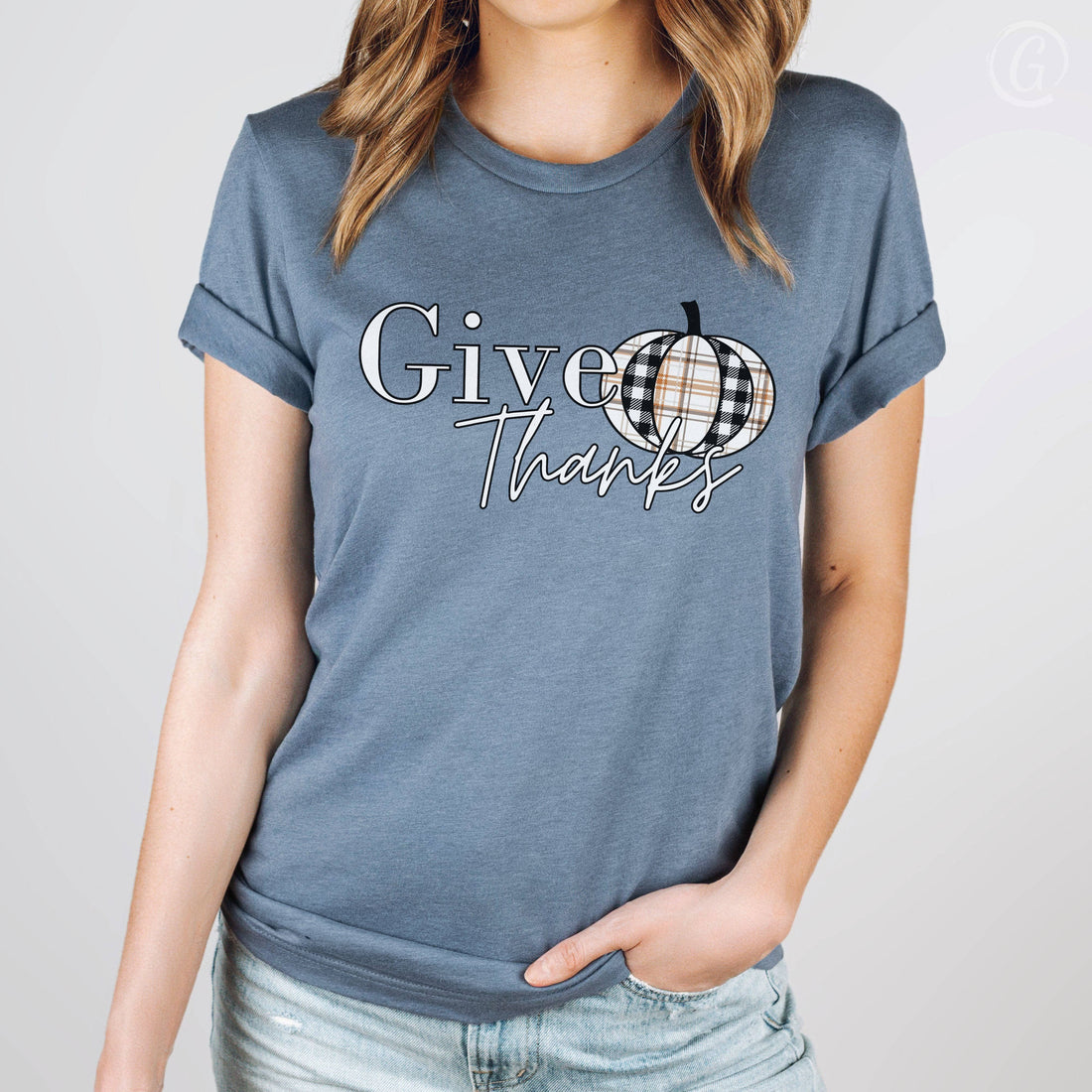 Give Thanks Unisex T-Shirt Heathers Heather Slate