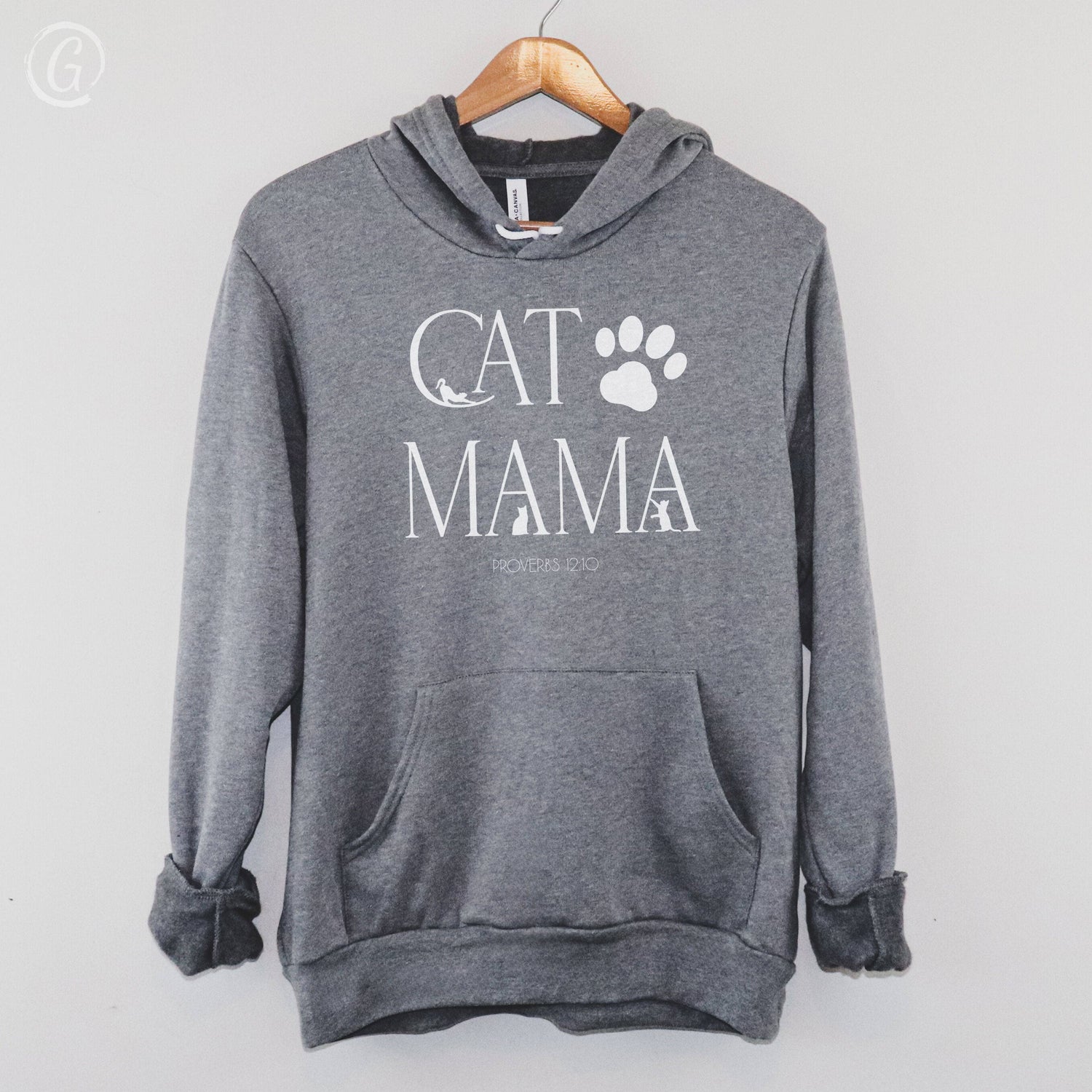 Cat Mama Premium Unisex Pullover Hoodie Deep Heather