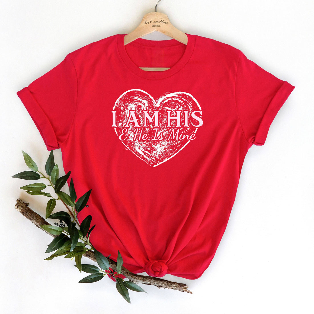 I Am His And He Is Mine Unisex T-Shirt Classics Red