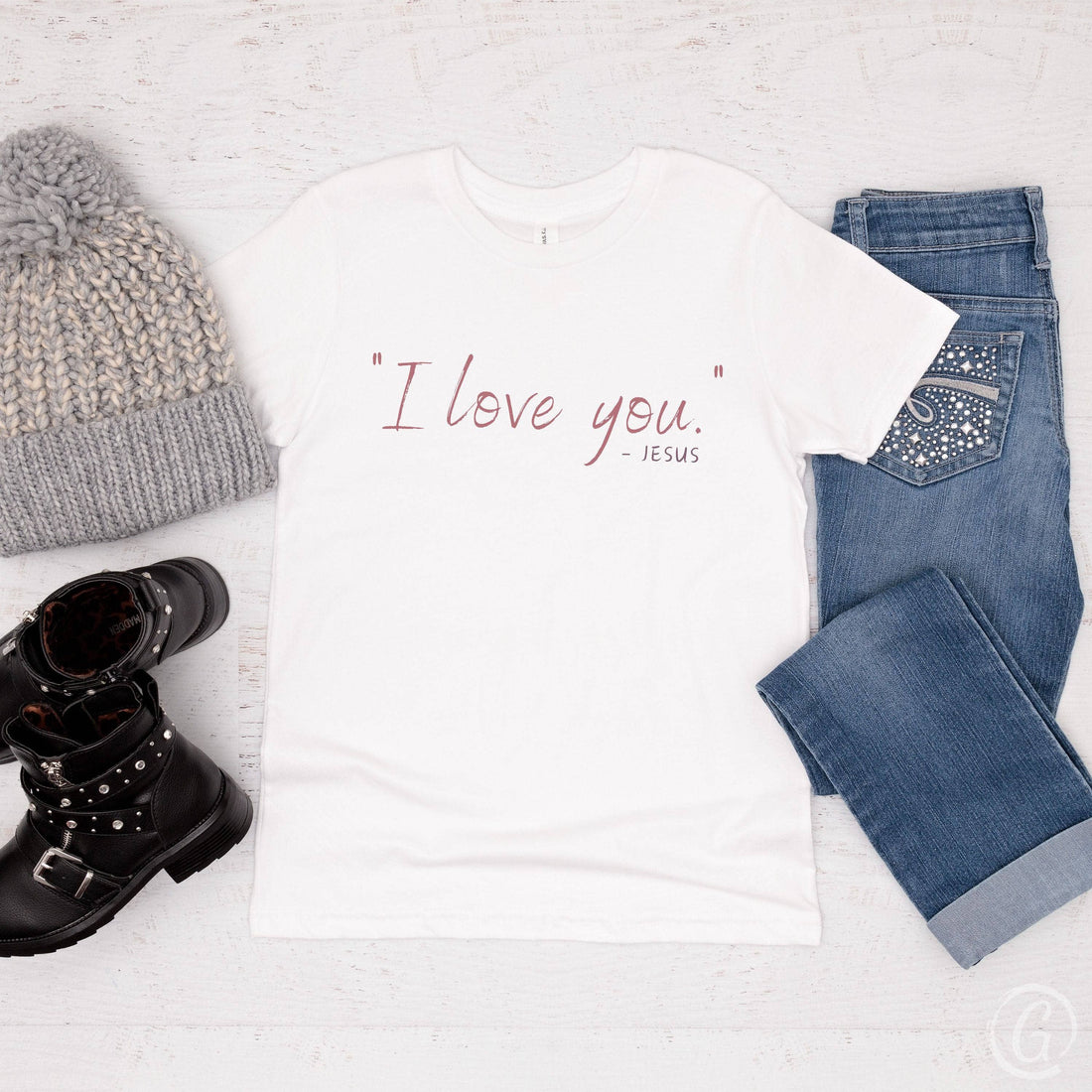 &quot;I Love You&quot; - Jesus Youth T-Shirt White