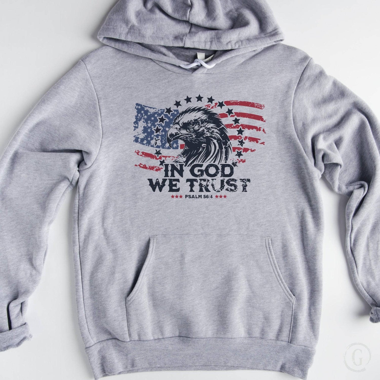 In God We Trust Premium Unisex Pullover Hoodie Athletic Heather