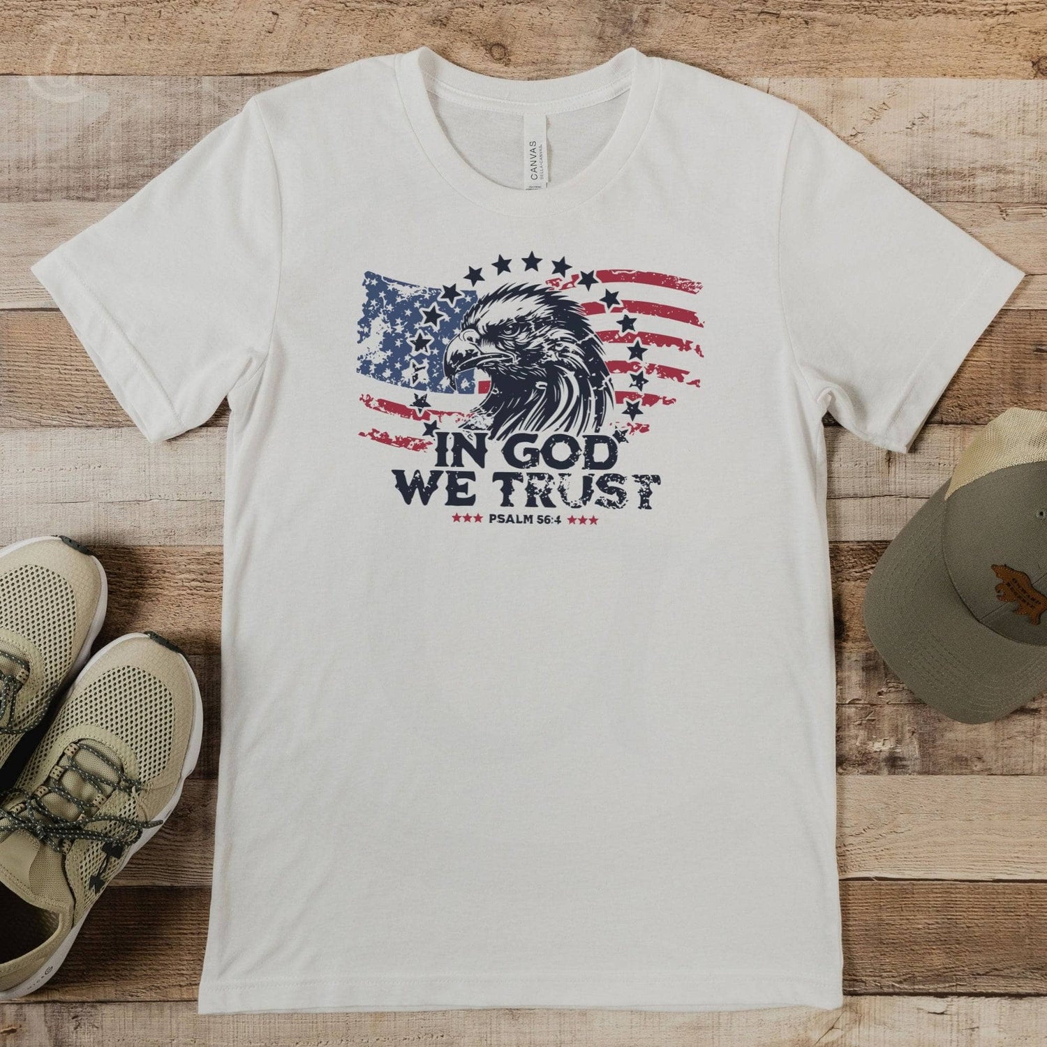 In God We Trust Psalm 56:4 Unisex T-Shirt Classics White