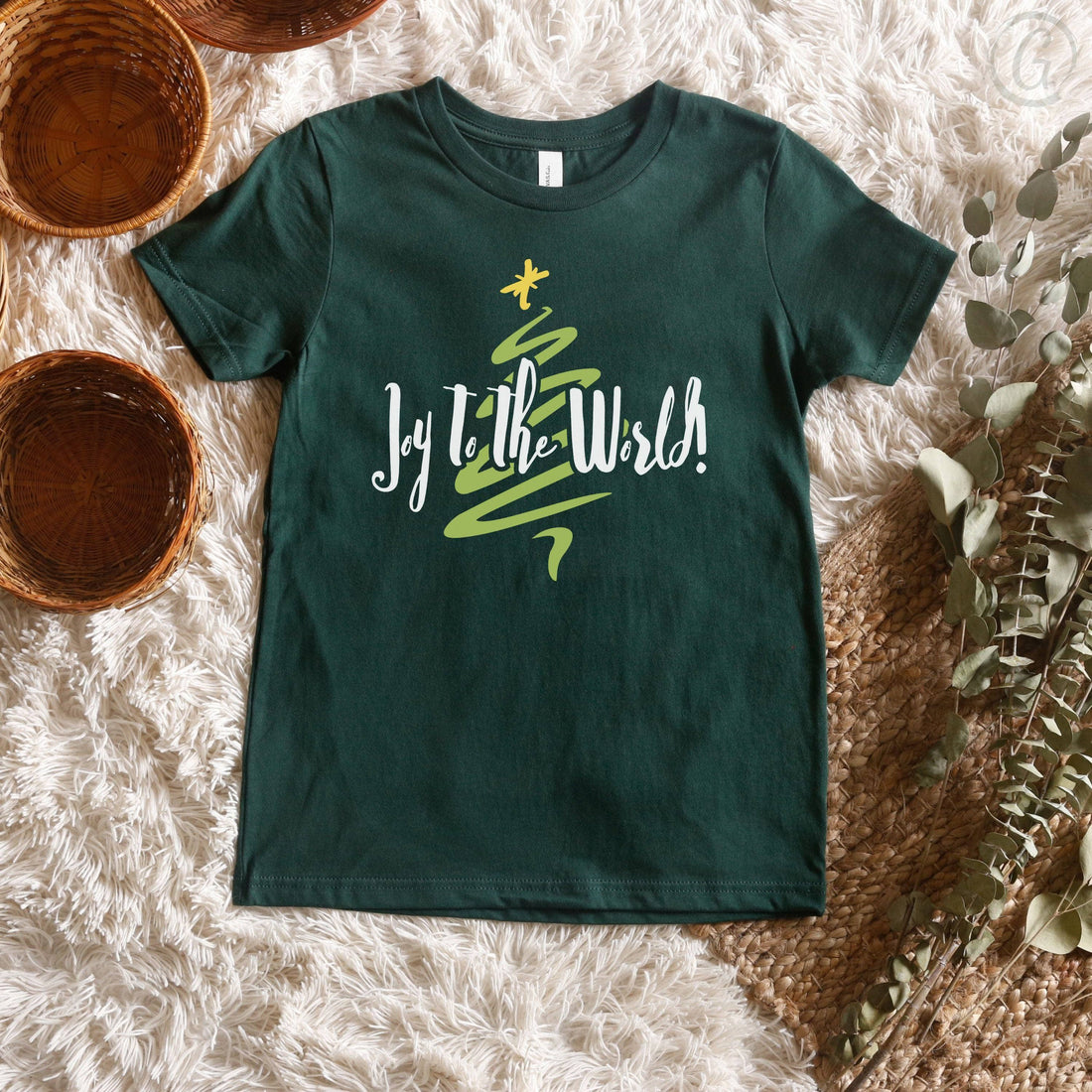 Joy To The World! Youth T-Shirt Forest