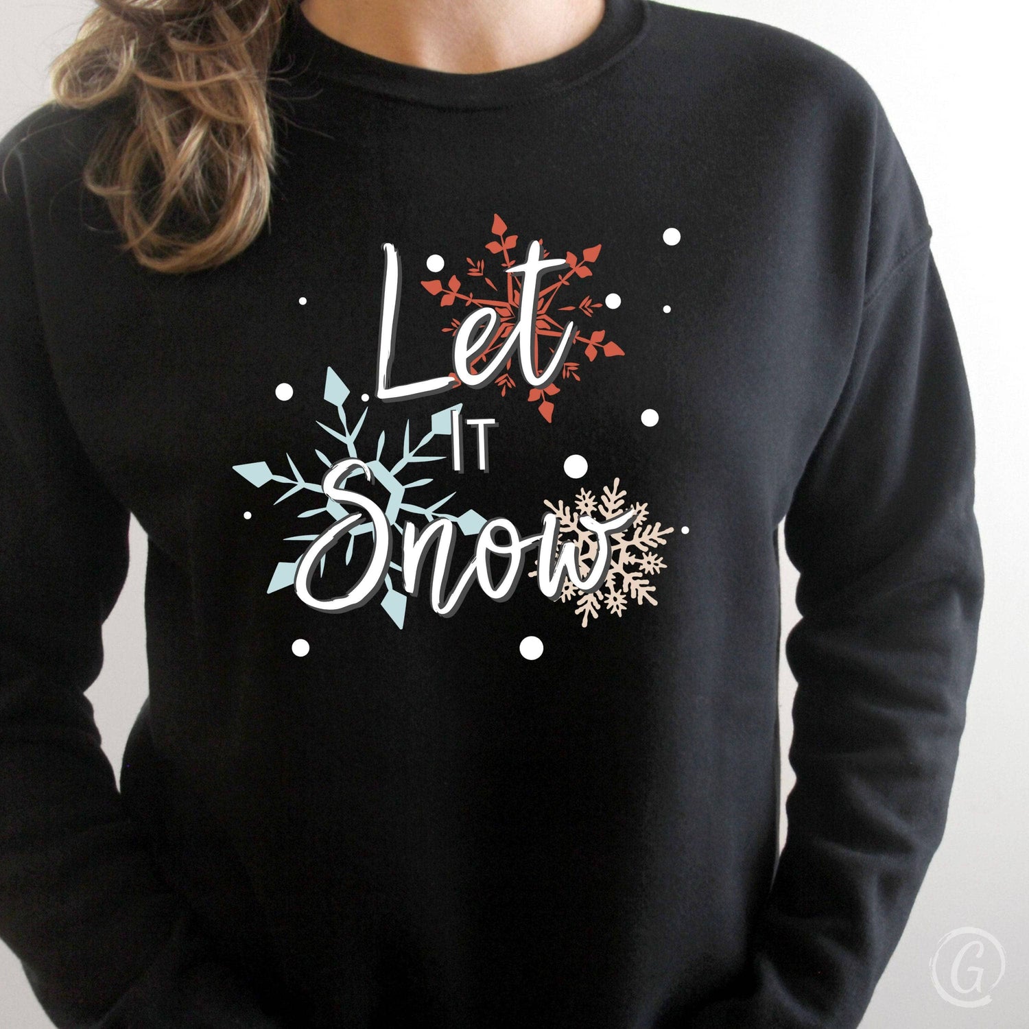 Let It Snow Premium Unisex Sweatshirt Black