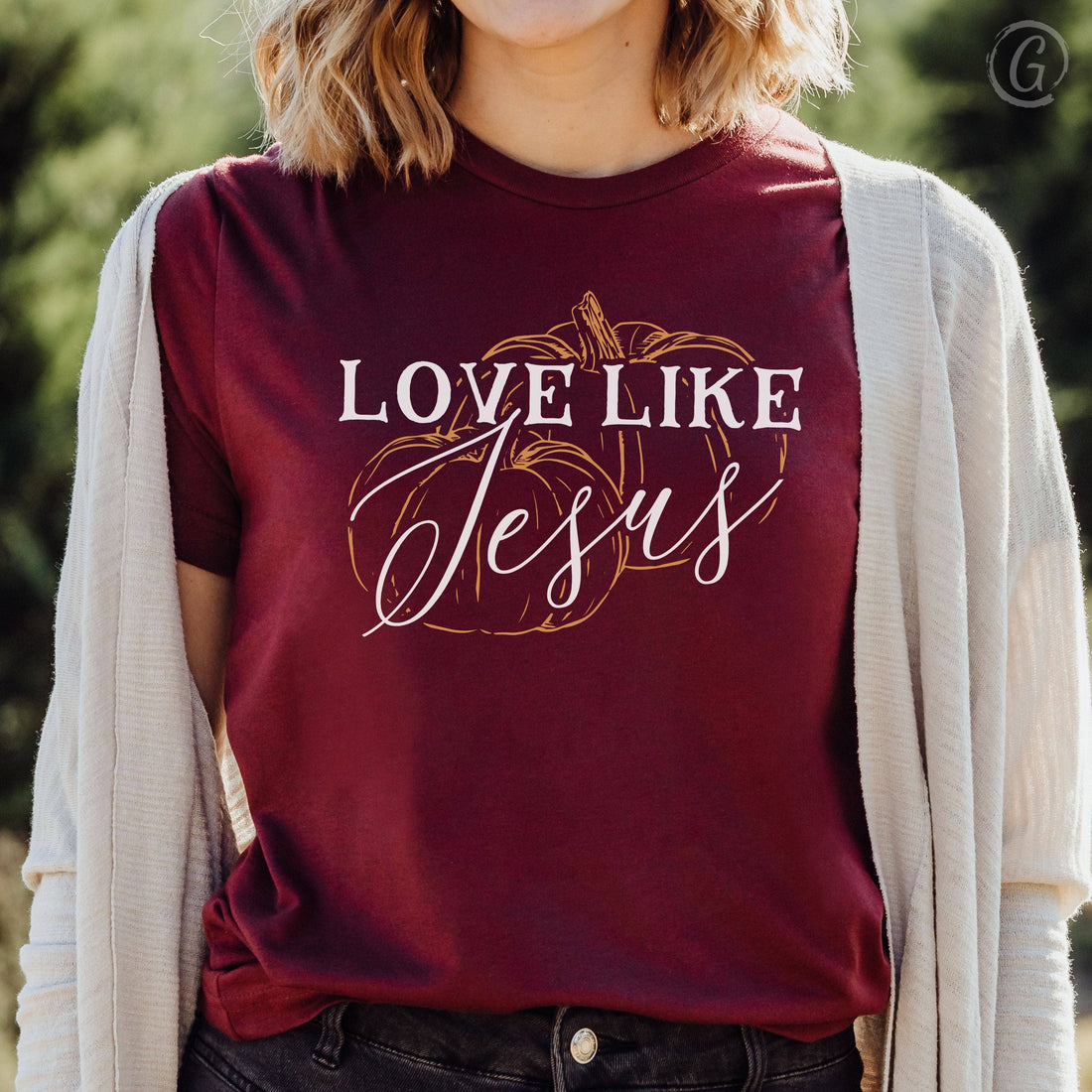 Love Like Jesus Unisex T-Shirt Heathers Heather Cardinal