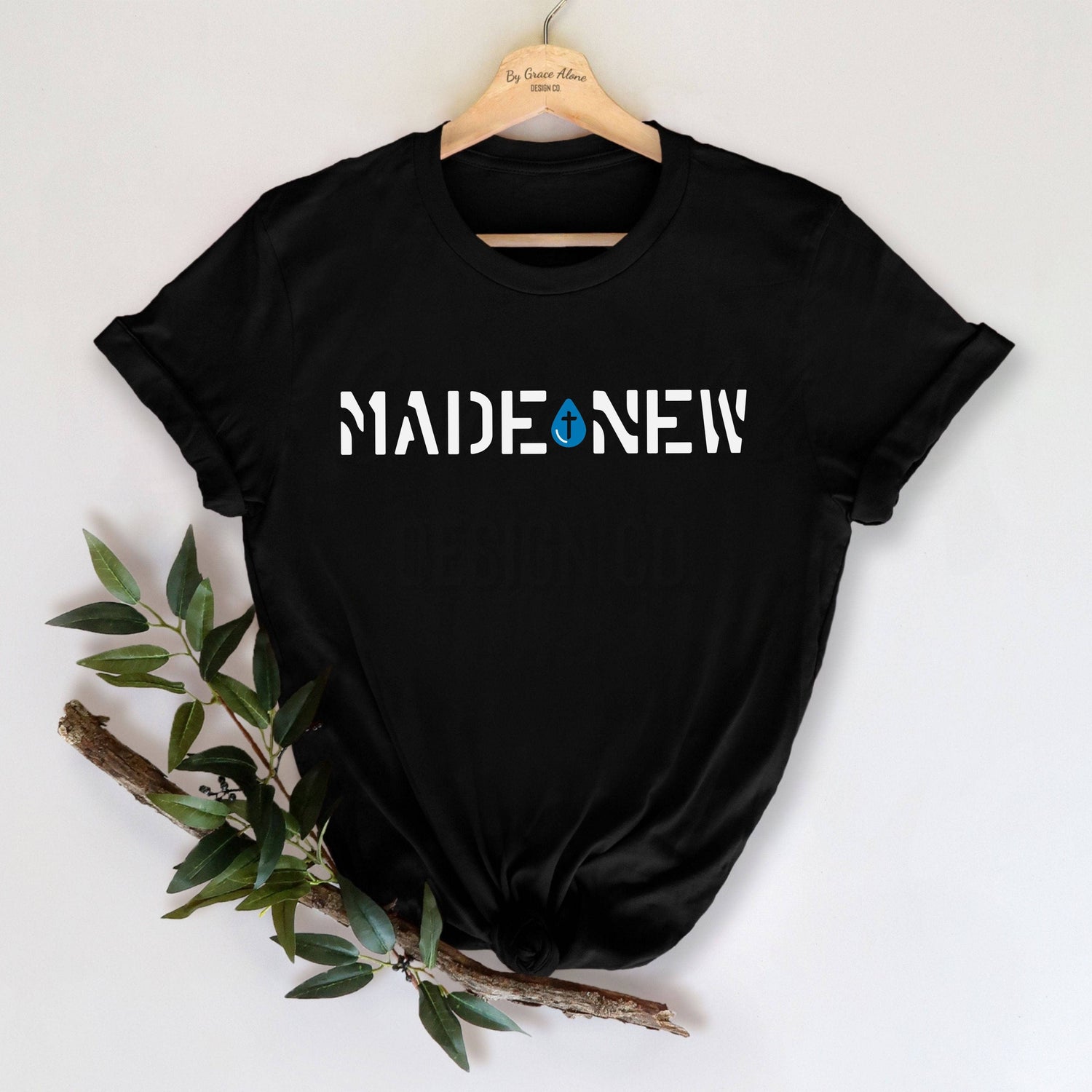 Made New Baptism Unisex T-Shirt Classics Black