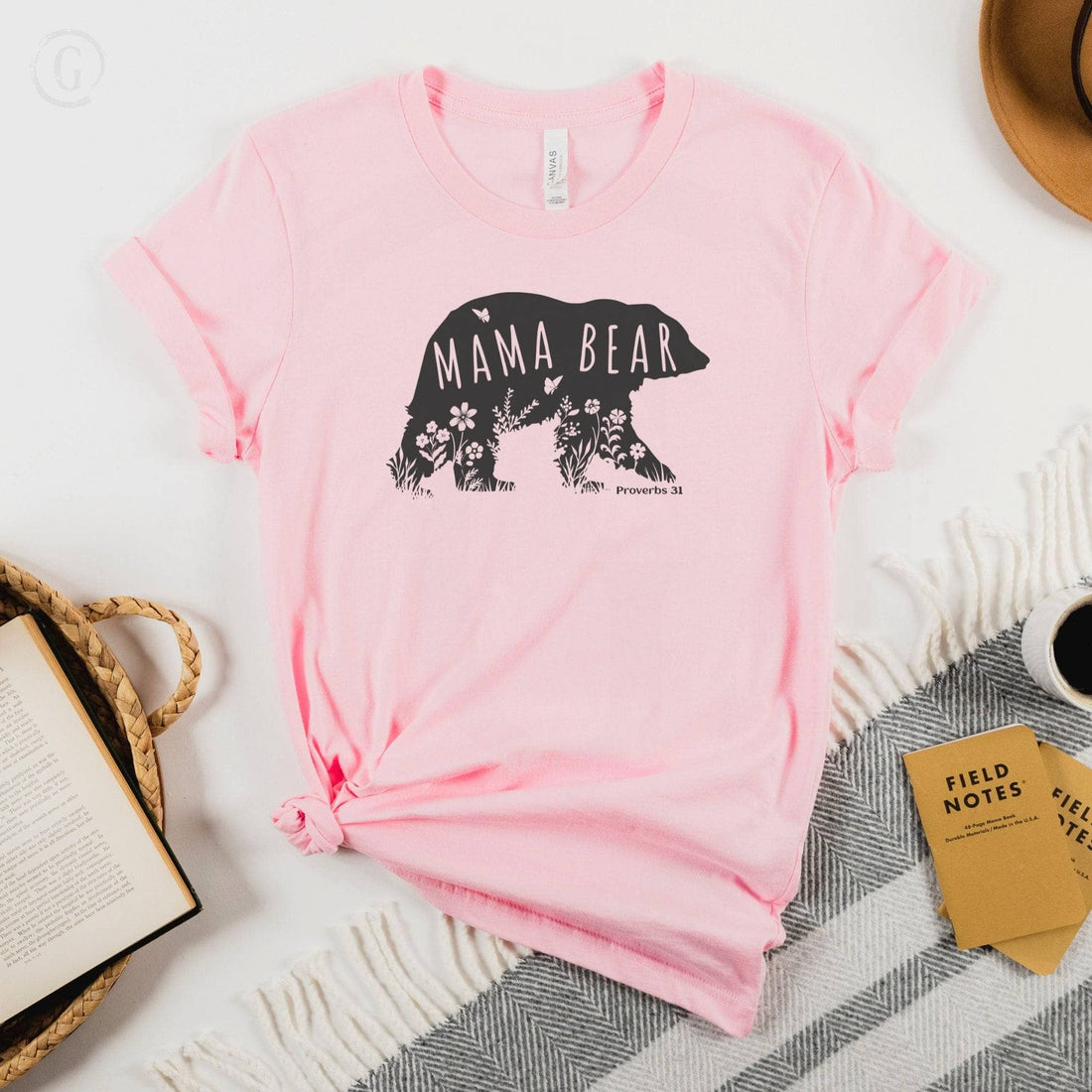 Mama Bear Proverbs 31 Unisex T-Shirt Classics Pink