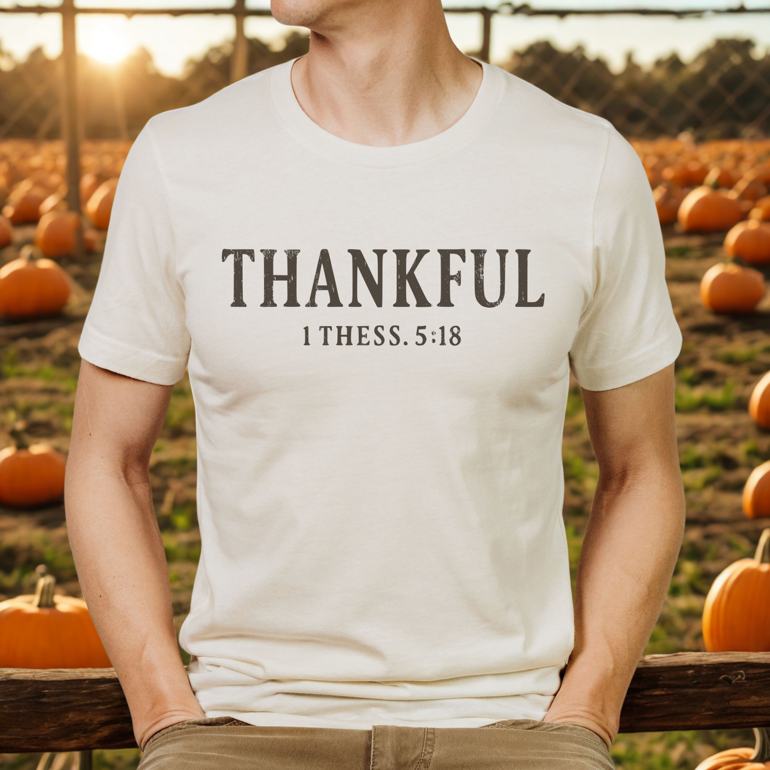 Thankful 1 Thessalonians 5:18 Christian Unisex T-Shirt