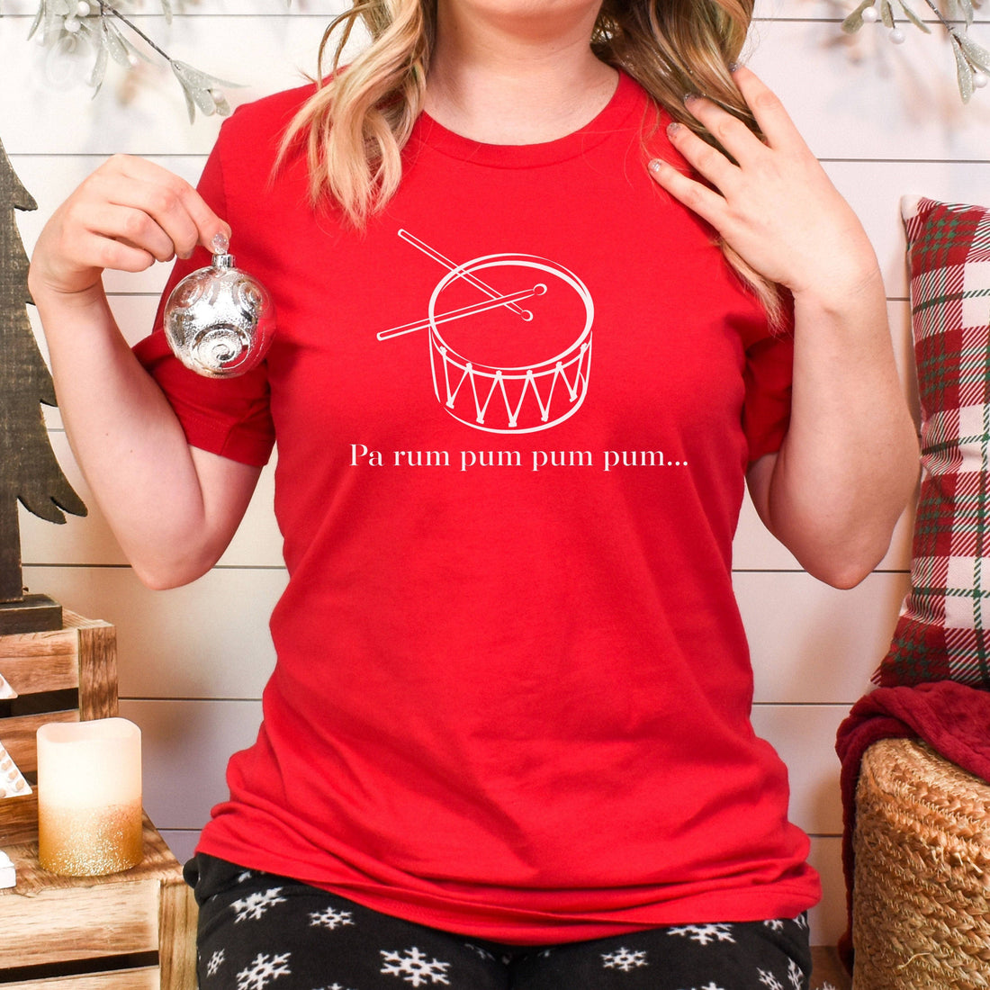 Pa Rum Pum Pum Pum... The Little Drummer Boy Unisex T-Shirt Classics Red