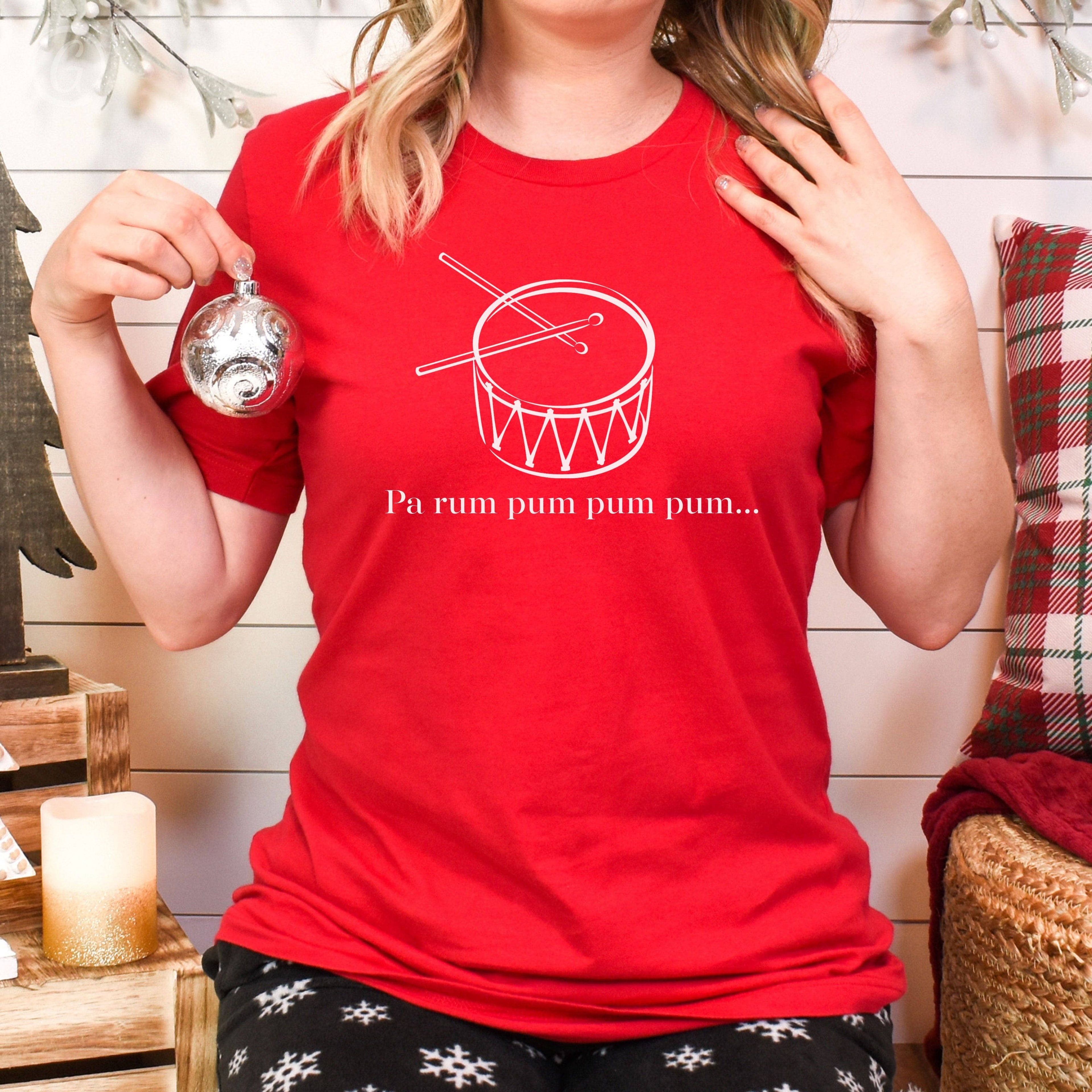 Pa Rum Pum Pum Pum... The Little Drummer Boy Unisex T-Shirt Classics Red