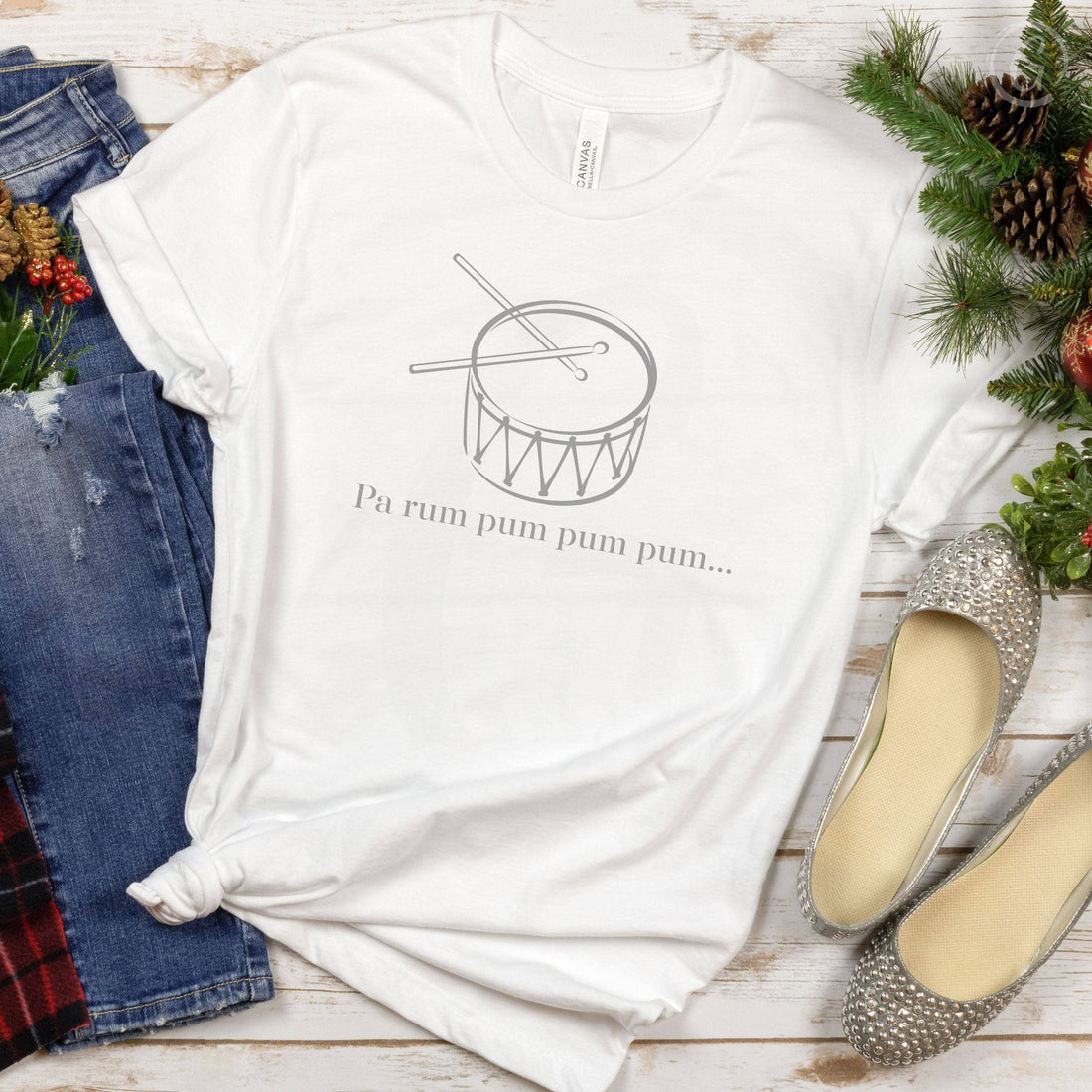 Pa Rum Pum Pum Pum... The Little Drummer Boy Unisex T-Shirt Classics White