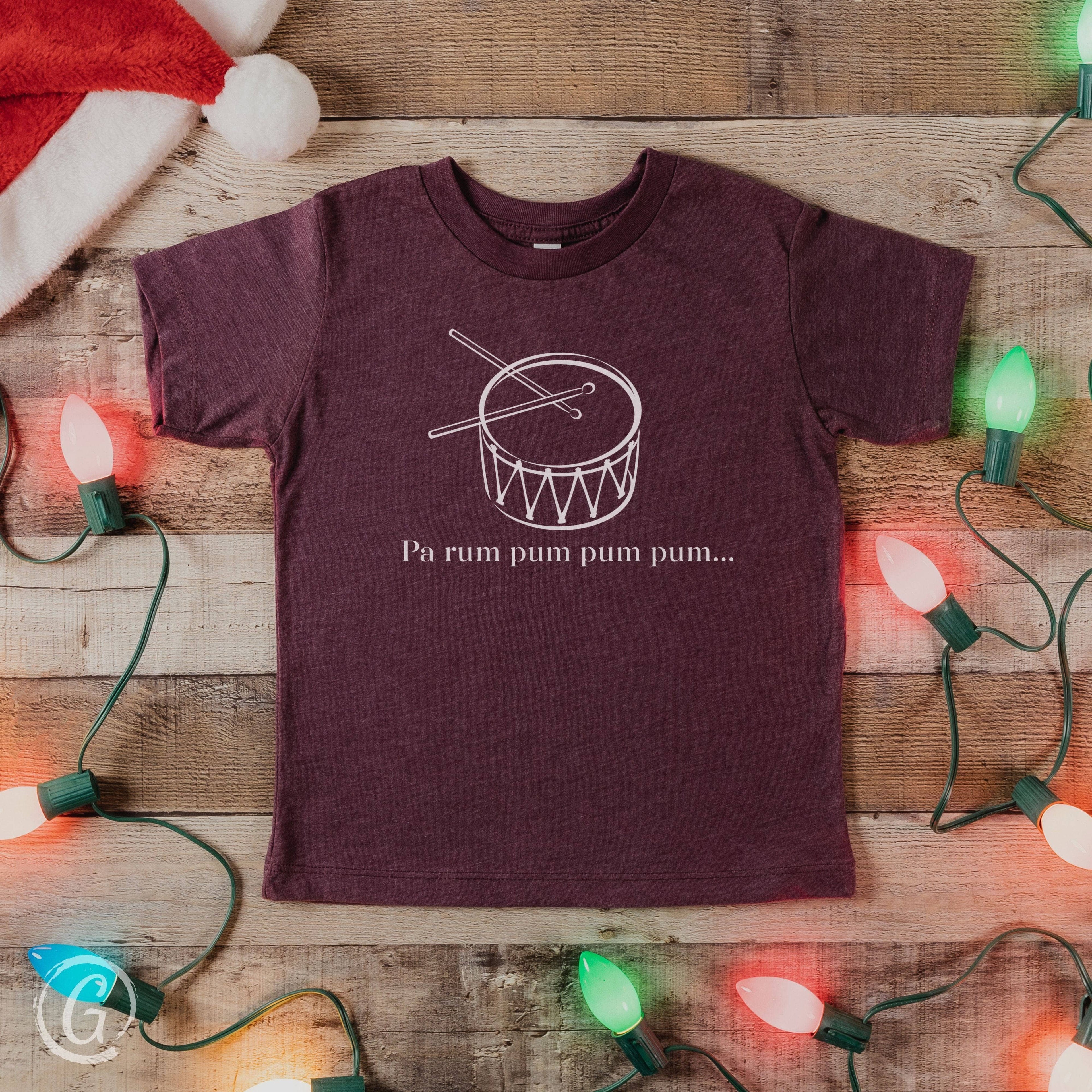 Pa Rum Pum Pum Pum... The Little Drummer Boy Unisex Toddler T-Shirt Heather Maroon