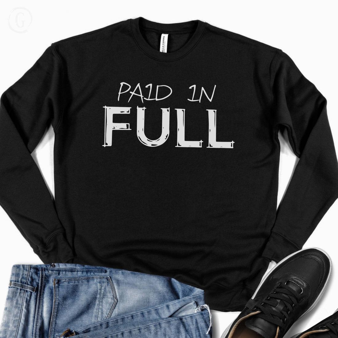 Paid In Full Premium Unisex Sweatshirt Black