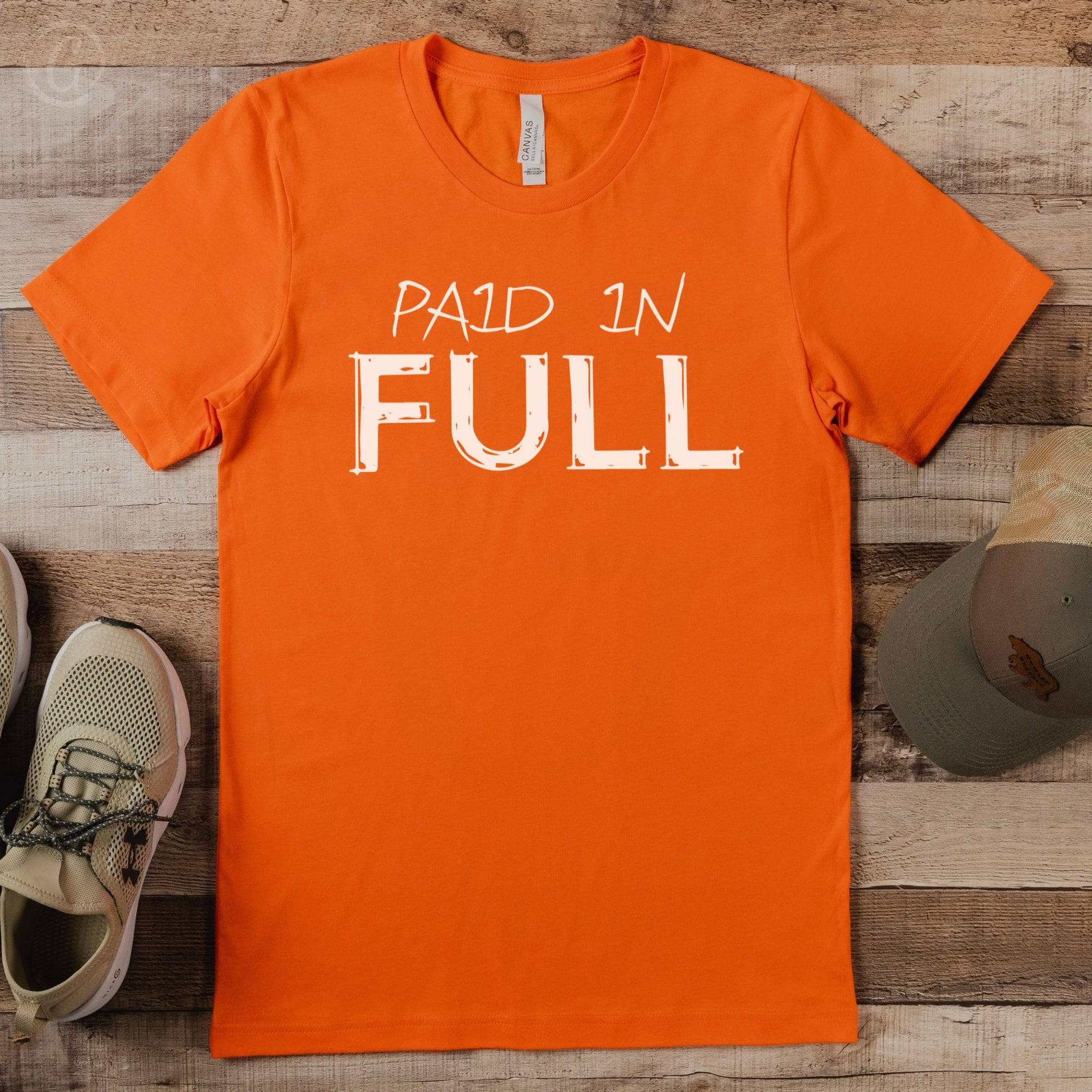 Paid In Full Unisex T-Shirt Classics Orange