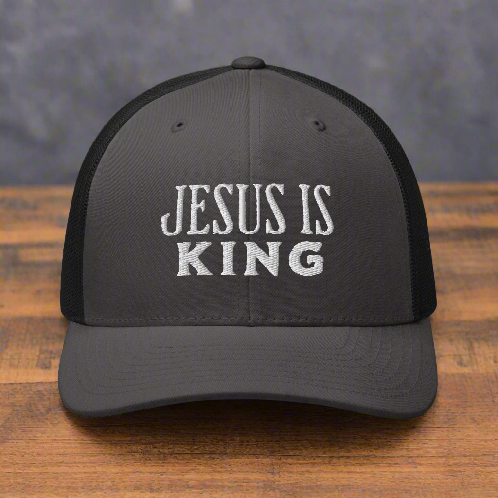 Jesus Is King Christian Trucker Hat