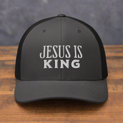 Jesus Is King Christian Trucker Hat