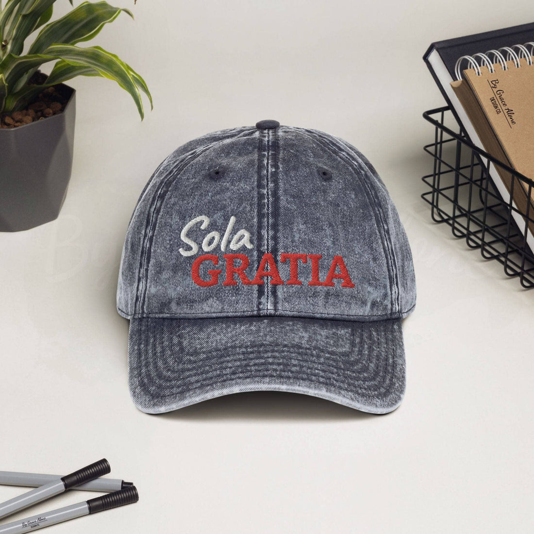 Sola Gratia Vintage Hat Navy