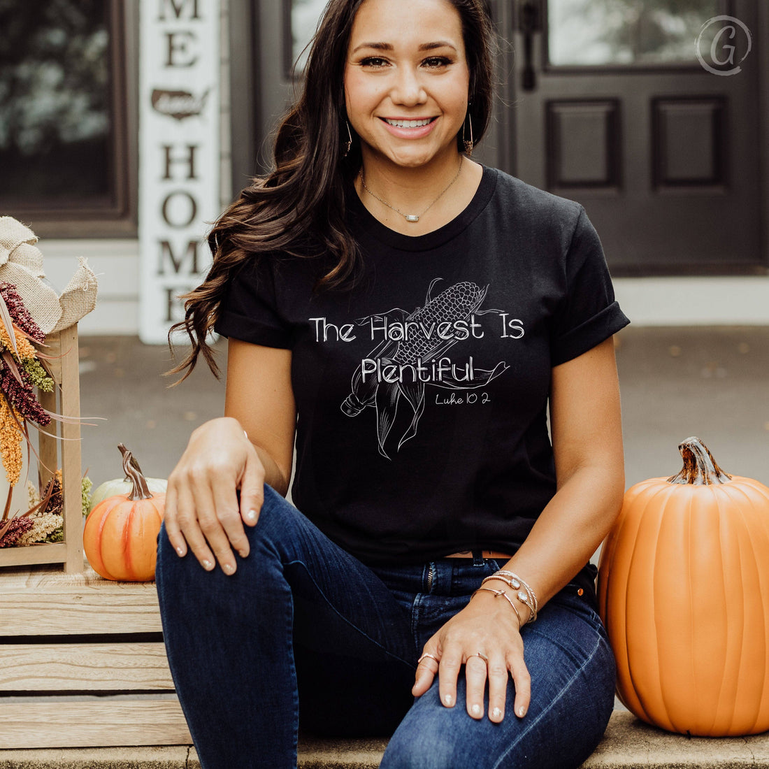 The Harvest Is Plentiful Luke 10:2 Unisex T-Shirt Classics Black