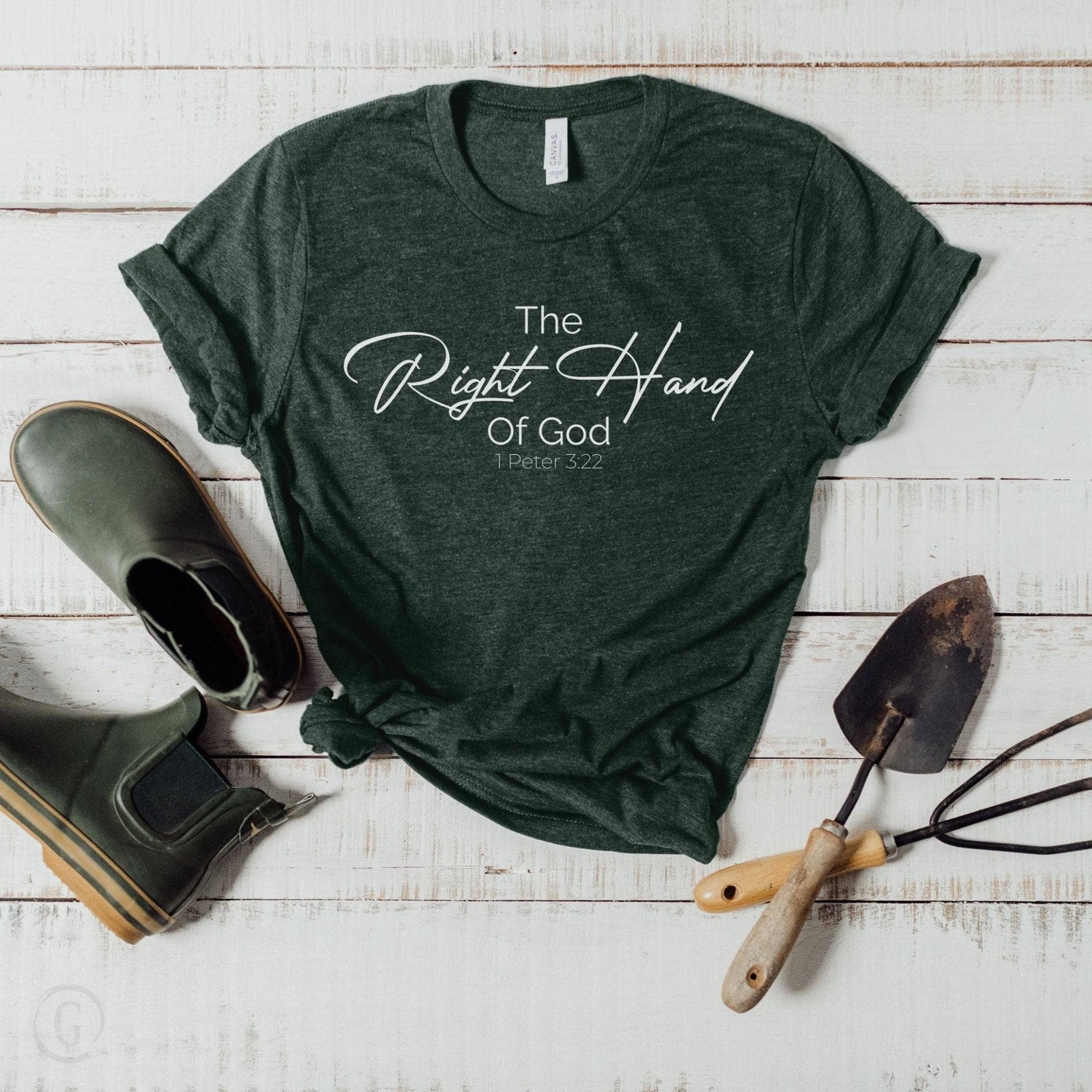 The Right Hand Of God Unisex T-Shirt Heathers Heather Forest