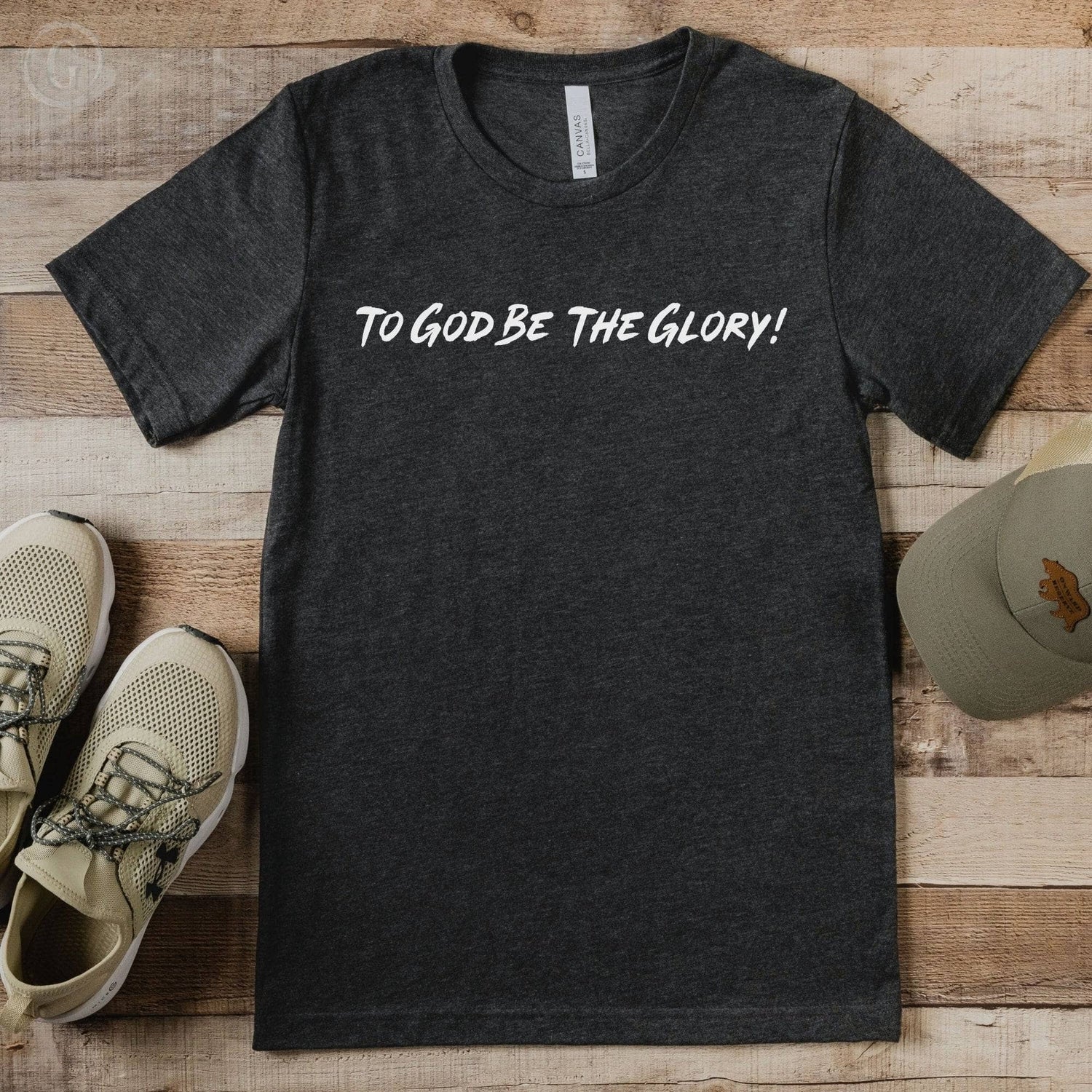 To God Be The Glory! Unisex T-Shirt Heathers Dark Grey Heather