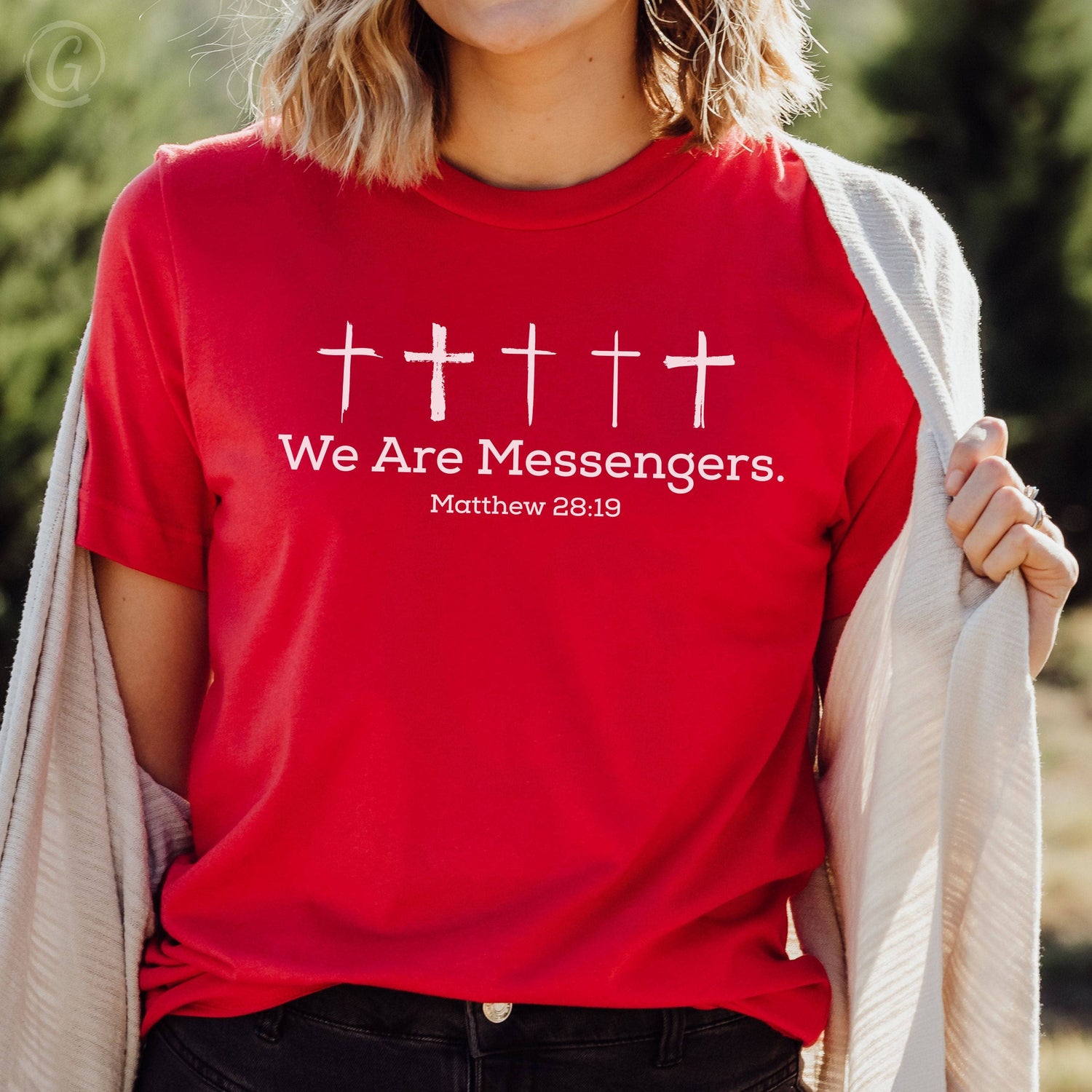 We Are Messengers. Matthew 28:19 Unisex T-Shirt Classics Red