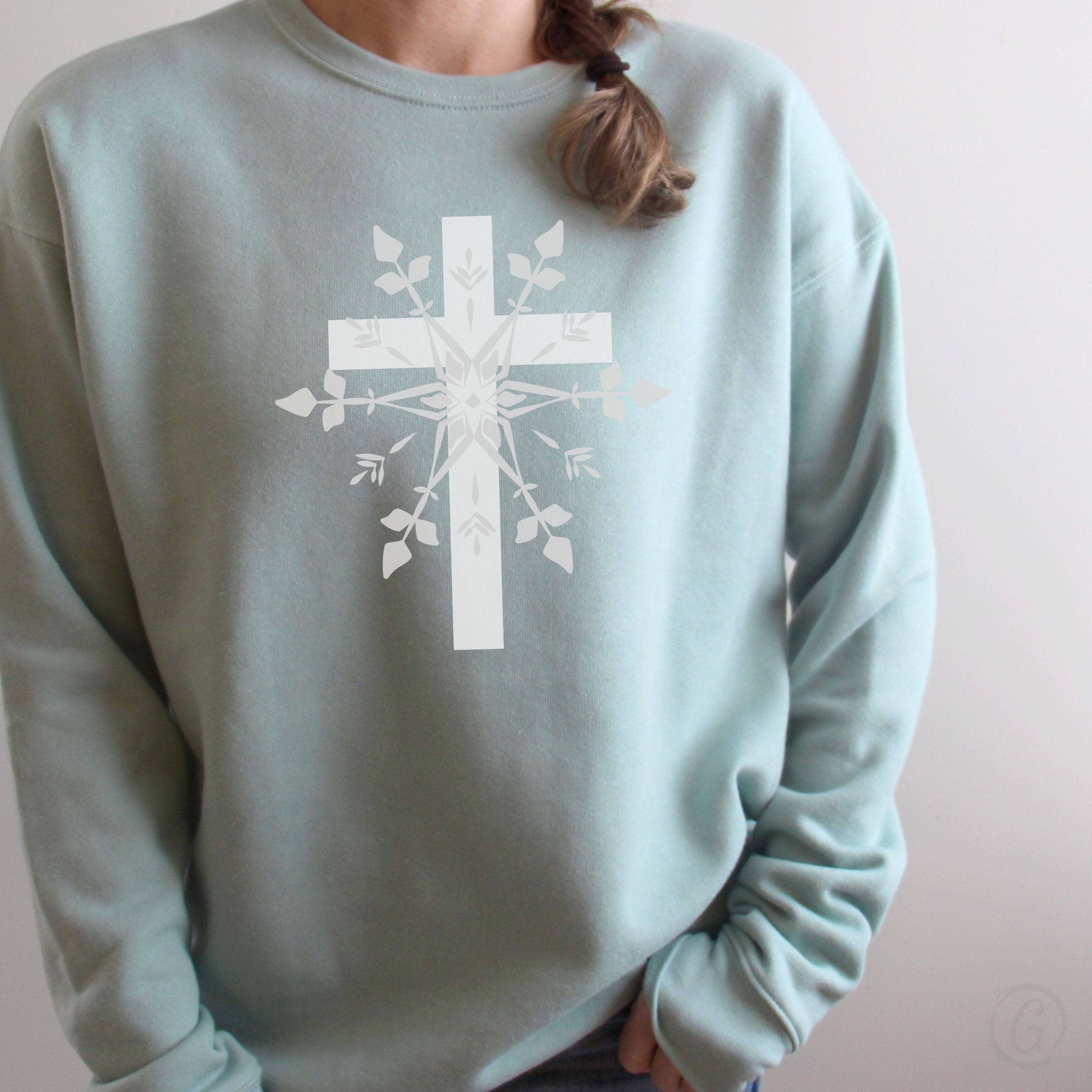 Winter Cross Premium Unisex Sweatshirt Dusty Blue