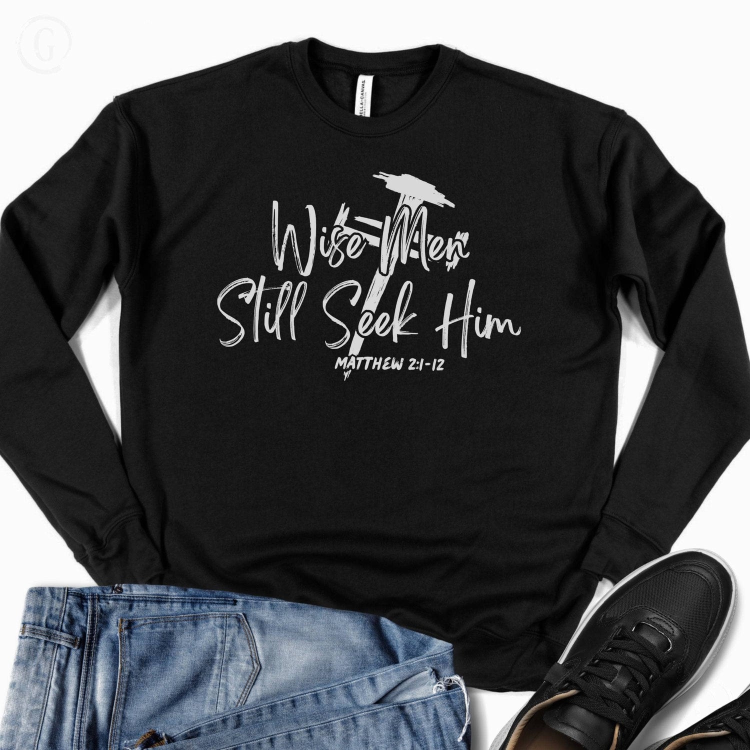 Wise Men Still Seek Him Premium Unisex Sweatshirt Black