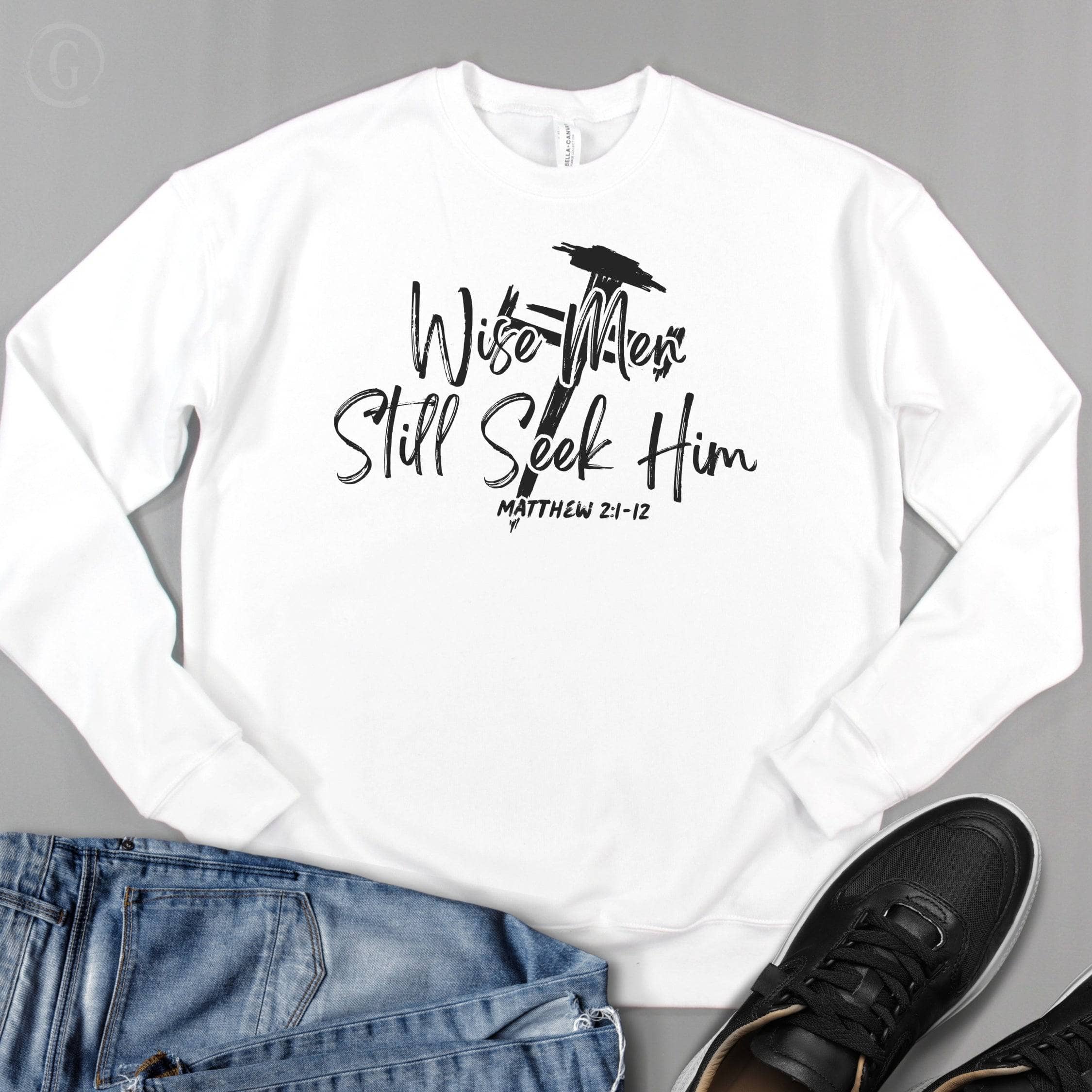 Wise Men Still Seek Him Premium Unisex Sweatshirt White