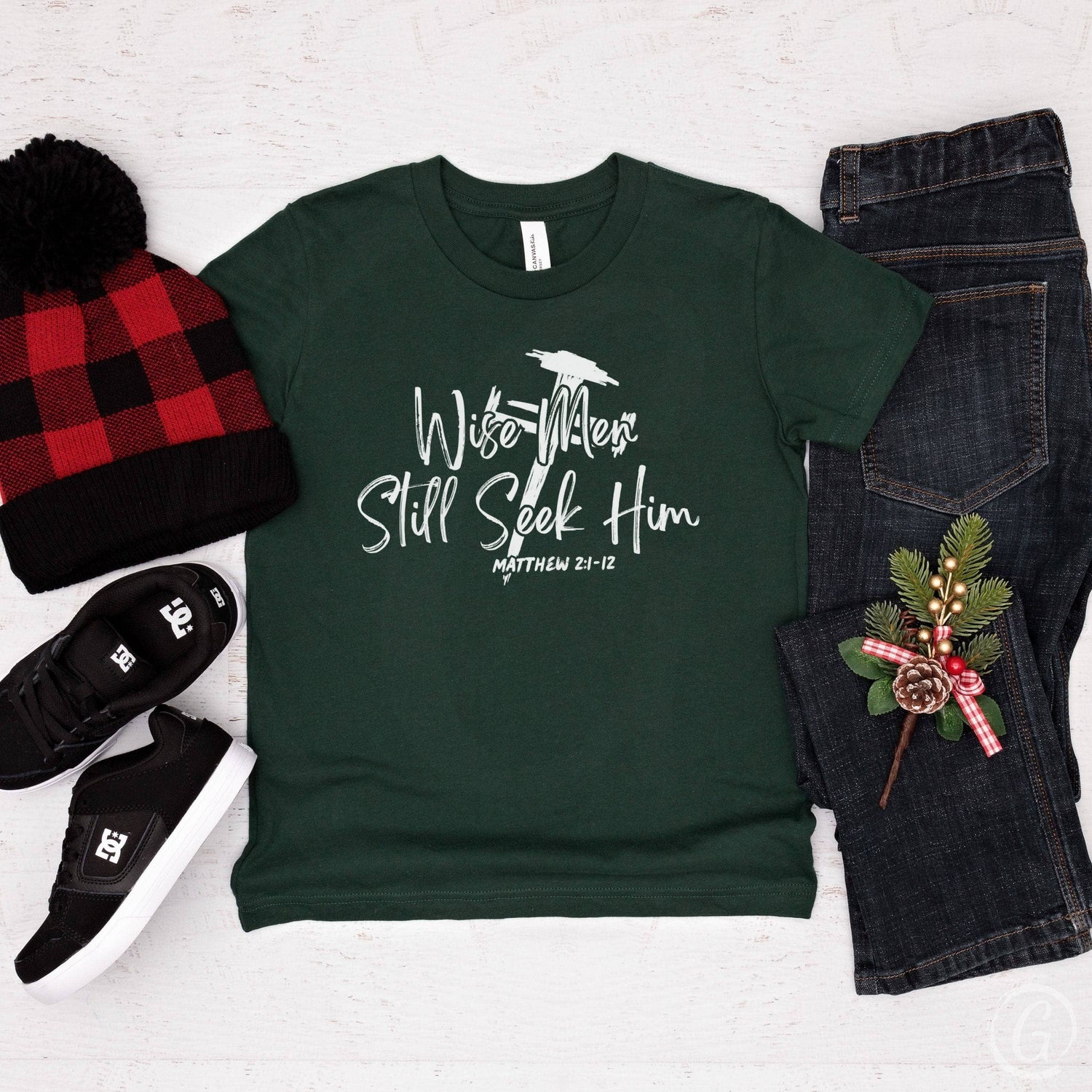 Wise Men Still Seek Him Youth T-Shirt Forest